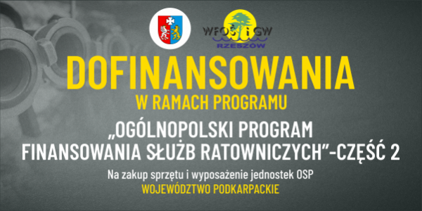 Ruszył nabór do Ogólnopolski program finansowania służb ratowniczych - PODKARPACKIE